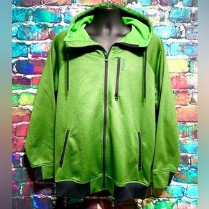 Green Burton DryRide Zip up Large